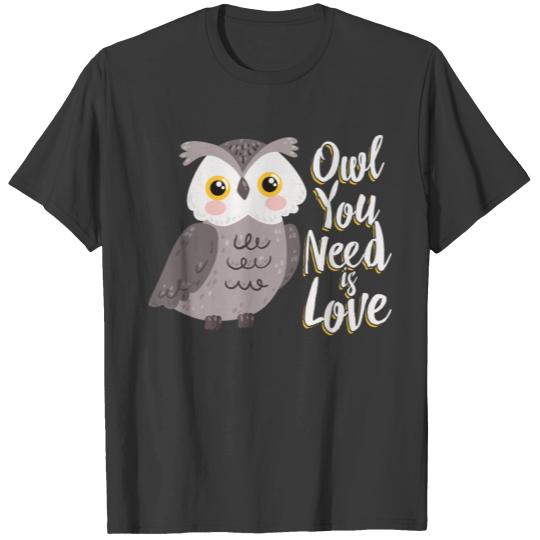 Owl Cute Bird Animal Inspirational Cool Gift T-shirt