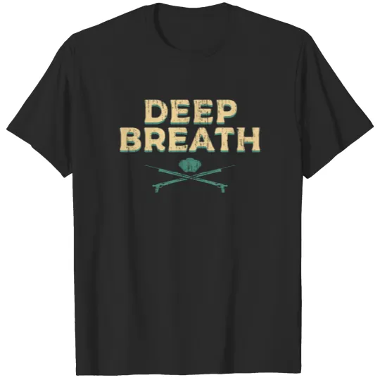 Discover Spearfishing deep breath T-shirt