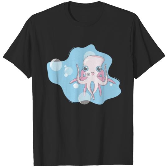 Discover Hi! Rose Baby Octopus T-shirt