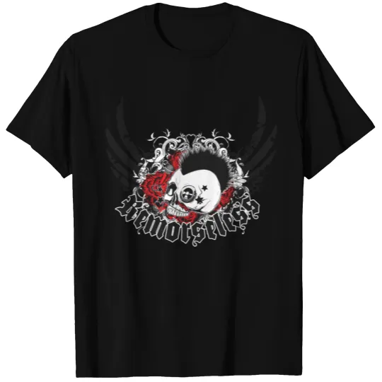 Punk Skull and Roses T-shirt