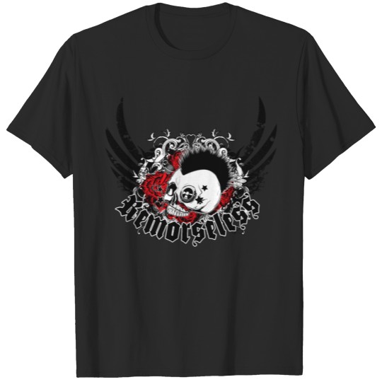 Punk Skull and Roses T-shirt