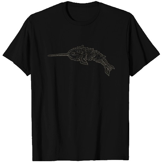 Steampunk Narwhal Robot T-Shirt T-shirt
