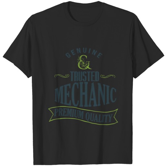 Discover Genuine. Trusted mechanic. Premium quality T-shirt