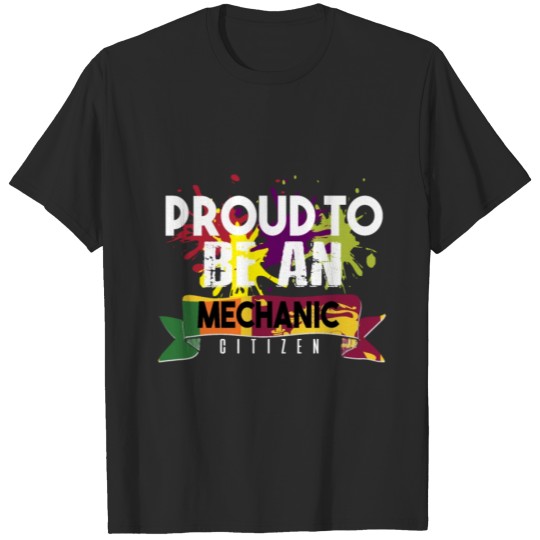 Discover Proud to be mechanic citizen T-shirt