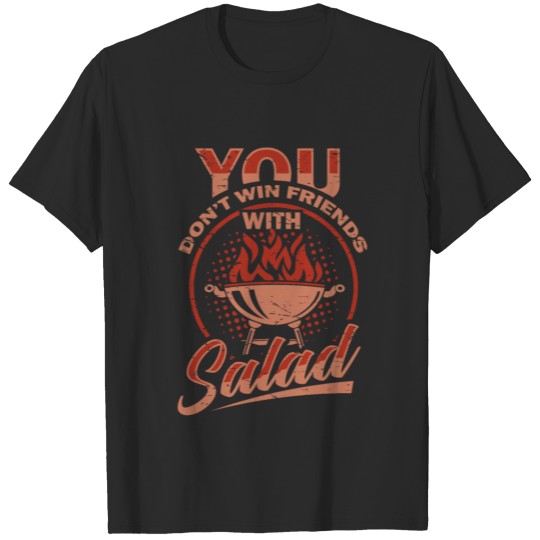 Discover No friends with salad barbecue meat gift T-shirt
