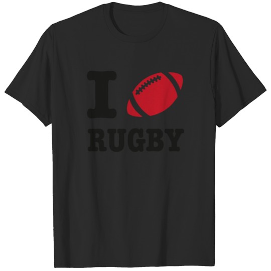 Discover I Love Rugby funny tshirt T-shirt