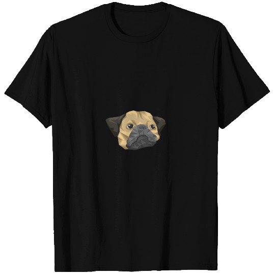 Pug Triangles geometric dog T-shirt