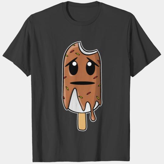Ice Chocolate Brown Sad Disappointed Vector T-shirt