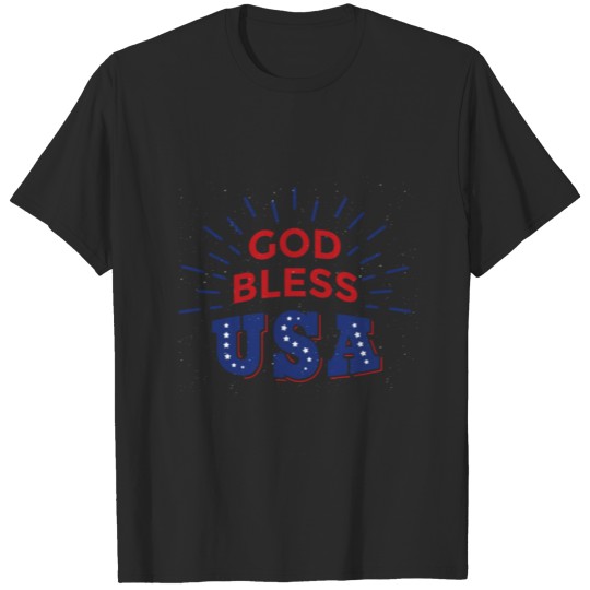 Discover 4th Of July God Bless USA T-shirt