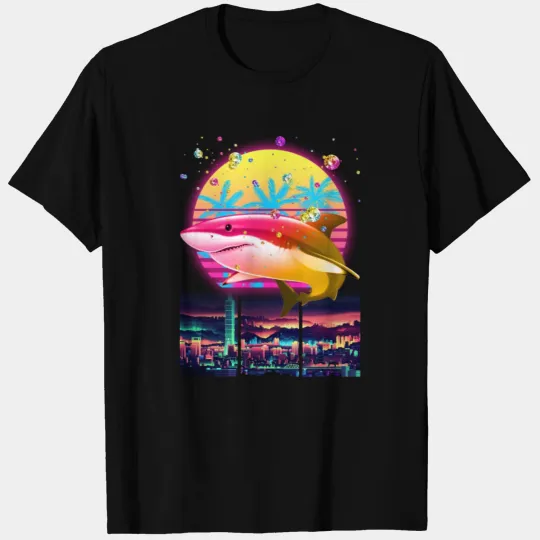 Vaporwave Shark T-shirt
