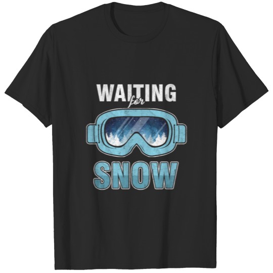 Discover Waiting For Snow Winter Season Skating Sled Snow T-shirt