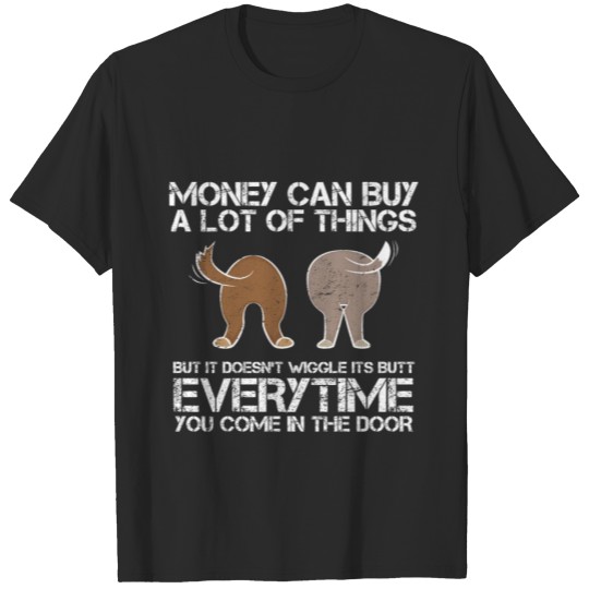 Discover Cute Rescue Dog Lovers Funny Wiggle Butt T-shirt
