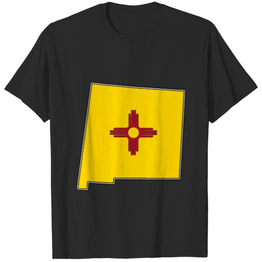 Discover New Mexico Flag Map T-shirt