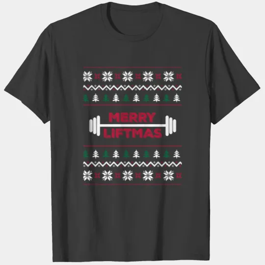 Funny Ugly christmas lifting gym graphic - T-shirt