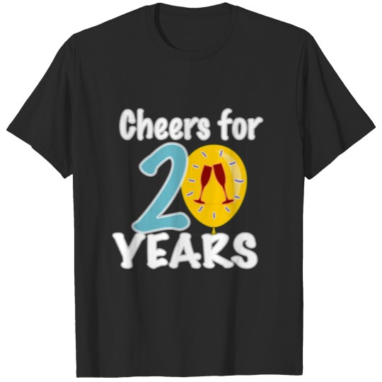 Discover 20th Birthday Bday Wedding Anniversary Gift Idea T-shirt