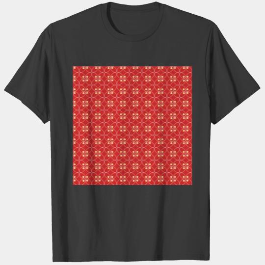 Red Batik Kawung T-shirt