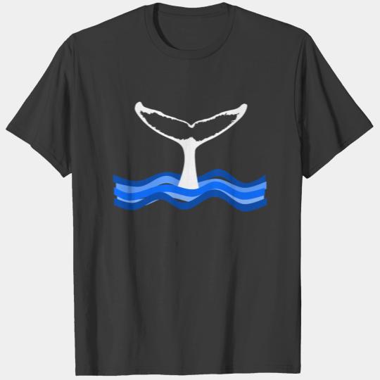 Whale Tail white T-shirt