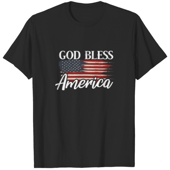 Discover USA Flag God Bless America T-shirt