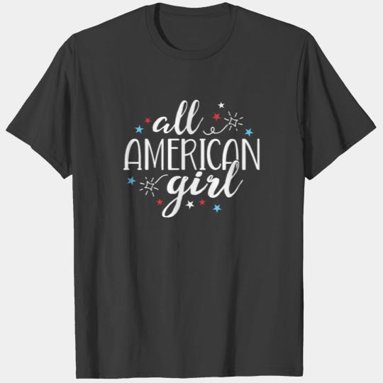 All American Girl TShirt Women 4th of July T-shirt