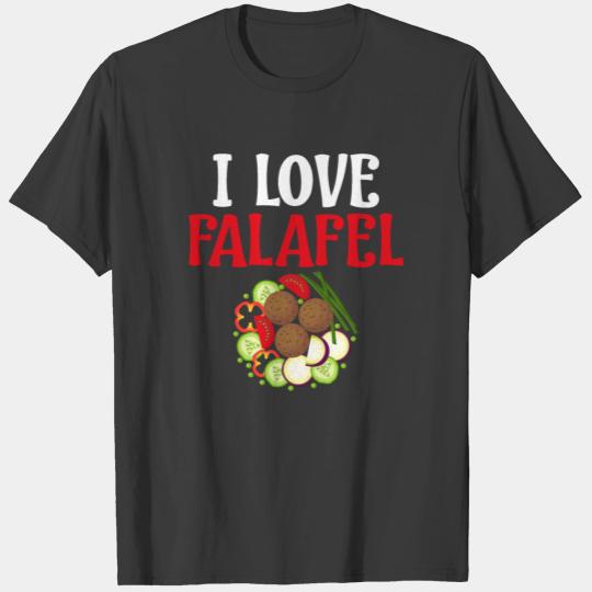 I Love Falafel Mediterranean Food Lover Foodie T-shirt