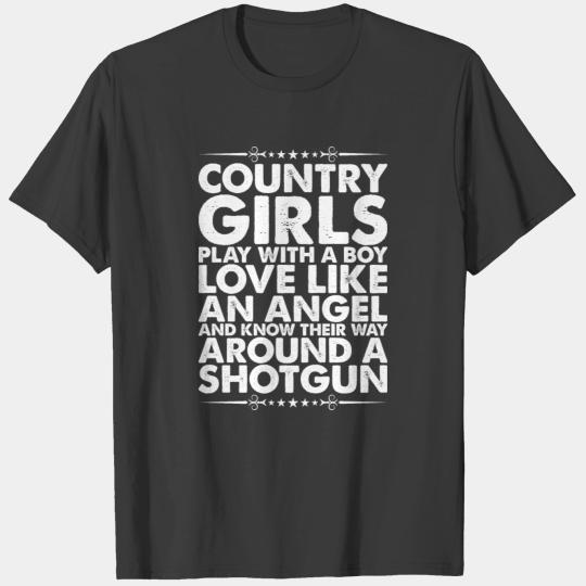 Country Girls Play Like A Boy Tshirt T-shirt