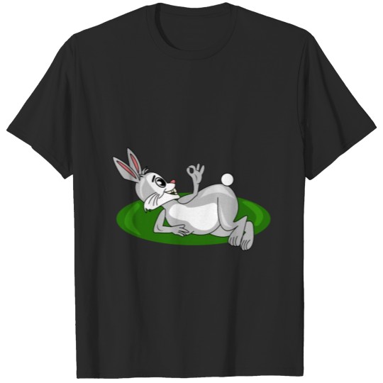 Discover Rabbit Making Finger Circle Design Cool Gift Idea T-shirt