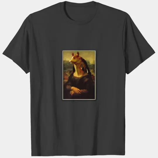mona lisa jar jar binks T-shirt