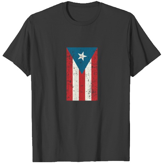 Discover Puerto Rican Flag Design Vintage Made In Puerto T-shirt