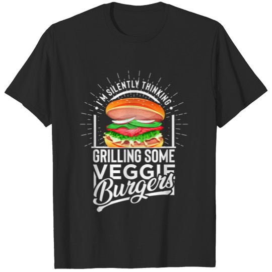 Discover Barbecue Vegetarian Veggie Burger Vegan Gift T-shirt