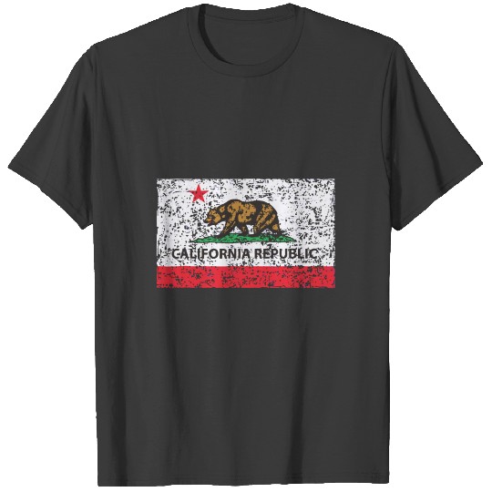 California Republic Cali Flag T Shirt Socal Norcal T-shirt