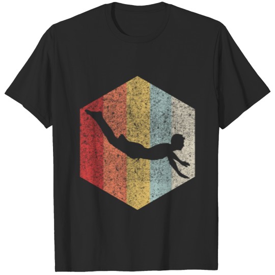 Discover Swimming Swimmer Diving Retro Gift Vintage T-shirt