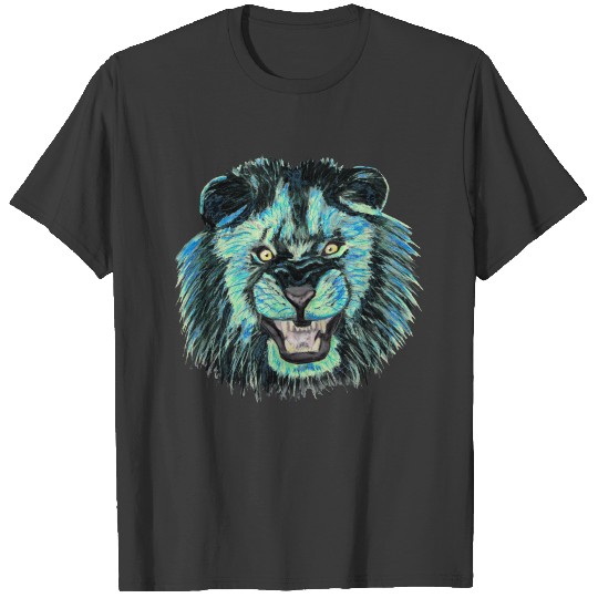 Lion (version blue/black) T-shirt