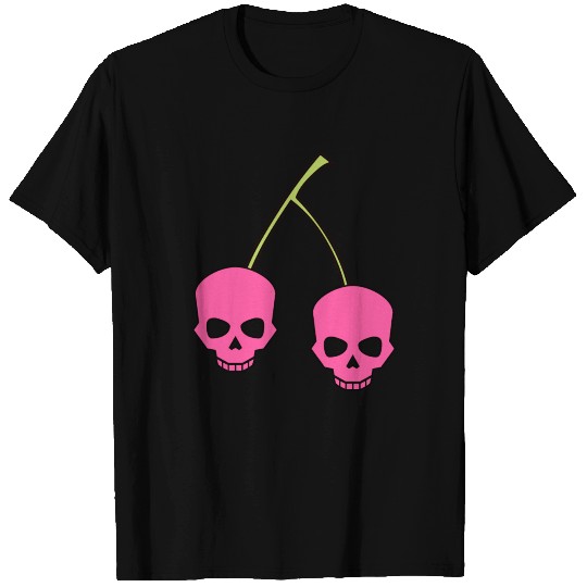 Red skull cherries skull gift T-shirt