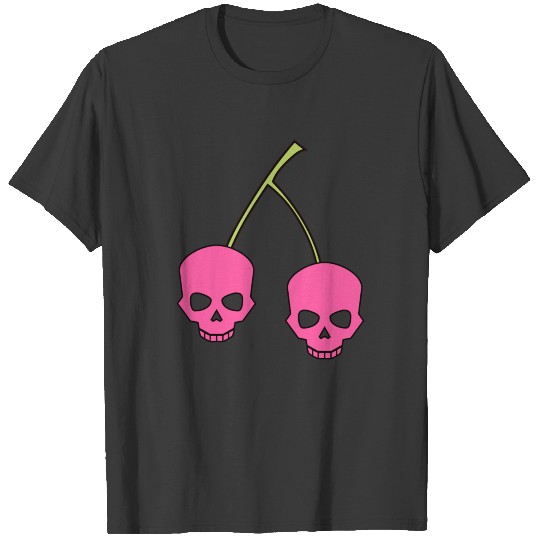 Red skull cherries skull gift T-shirt