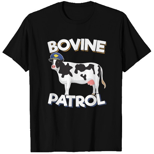 Bovine Patrol Law Enforcement Sheriff's Officer T-shirt