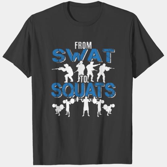 Law Enforcement Swat Team Power Lifting Police T-shirt