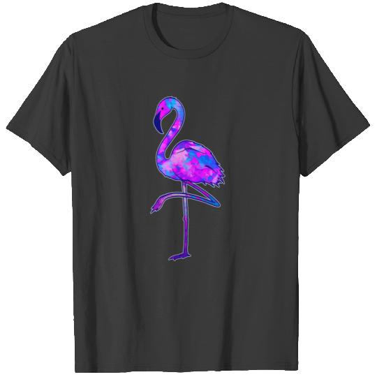 colorful flamingo travel freedom gift T-shirt