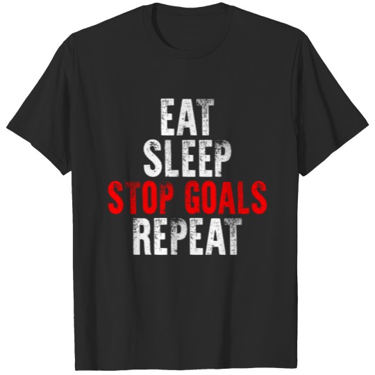 Discover Eat Sleep Stop Goals Repeat T-shirt