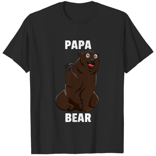 Discover Dad Bear Browns Bears Funny Sweet Papa Daddy Gift T-shirt