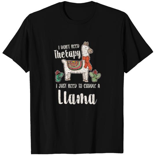 Llama Therapy T-shirt