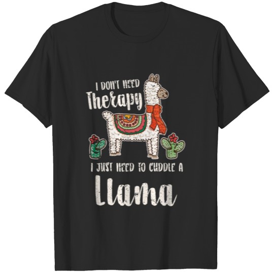 Discover Llama Therapy T-shirt