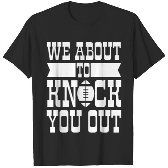 Discover Ruby football knock you out T-shirt
