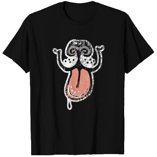 Smiley face dog logo T-shirt