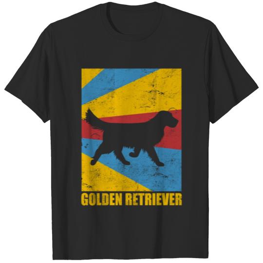 Discover Golden Retriever Retro Colors T-shirt
