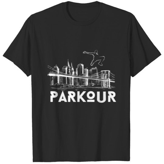 Discover Vintage Parkour Freerunning Urban Jumping Traceur T-shirt