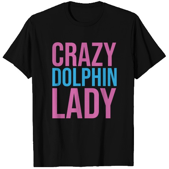 CRAZY DOLPHIN LADY T-shirt