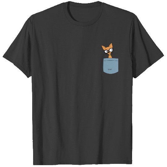 Cat in Pocket Cat in Pocket T-shirt Gift T-shirt