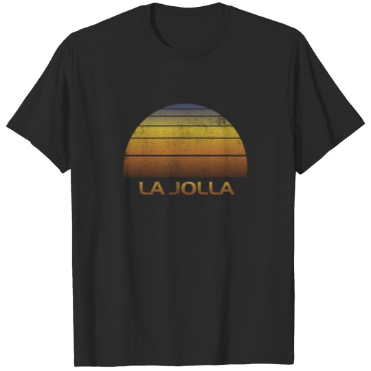 Discover Vintage Sunset Family Vacation Souvenir La Jolla T-shirt
