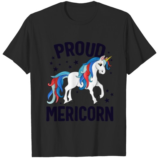Discover Proud Mericorn 4th of July TShirt Kids Unicorn T-shirt