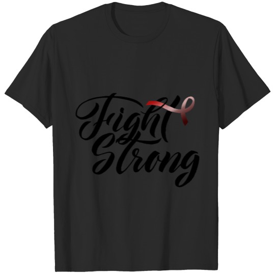 Discover FIGHT STRONG RED AWARENESS RIBBON T-shirt